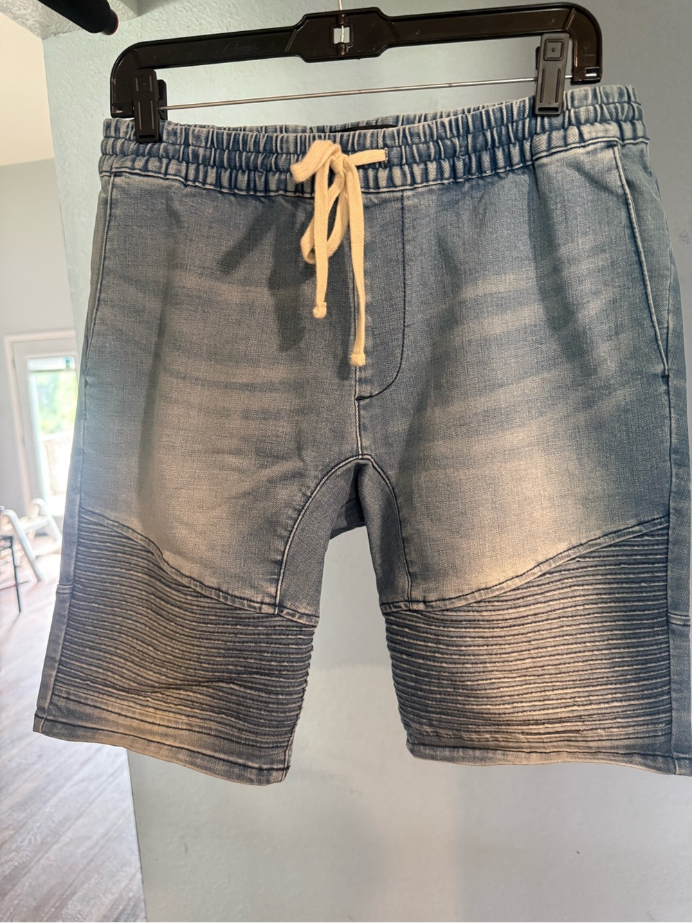 PacSun Light Gray Washed Drawstring Athletic Shorts